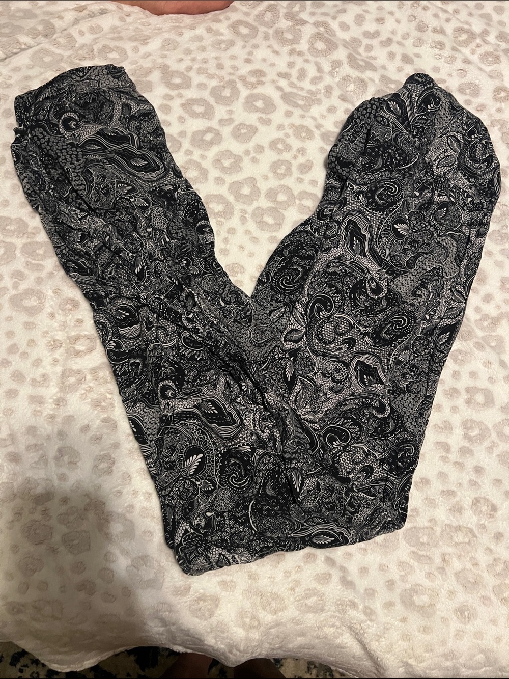 Liberty Love Black & White Paisley Jumpsuit Romper